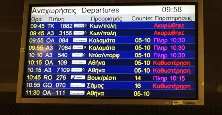 Καθυστερεί η πτήση του Άρη για Γερμανία λόγω ομίχλης