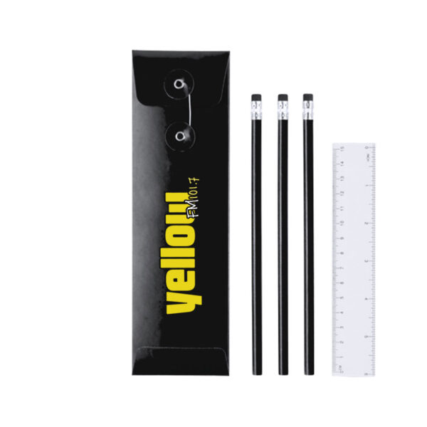 Μολυβοθήκη σετ μαύρη-SET LAPTAN