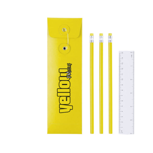 Μολυβοθήκη σετ κίτρινη-SET LAPTAN