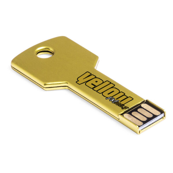 Στικάκι κίτρινο χρυσαφί-USB MEMORY FIXING 8GB