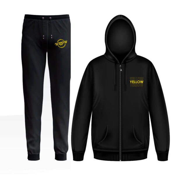 Ζακέτα φούτερ αντρική με κουκούλα και φερμουάρ + Φόρμα UNISEX κορδόνια με λάστιχο στο τελείωμα